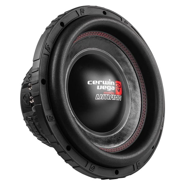 ¡CERWIN-VEGA! VMAXX 10 pulgadas 800 W RMS 4 ohmios doble bobina de voz subwoofer de alto rendimiento para audio de coche - subwoofer de coche potente y duradero con sonido superior y diseño robusto VM