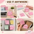 thumbnail image 6 of 6pcs Glitter Transparent Sticky Notes,Pull Out Sticky Notes with Cute Fruit Dispensers,Clear Memo Pads for Book,Office,Bible, 6 of 7