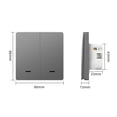thumbnail image 5 of Tuya Zigbee Smart Switch Voice Intelligent Control Switch Single Zero Fire Line Universal 2 Switch, 5 of 5