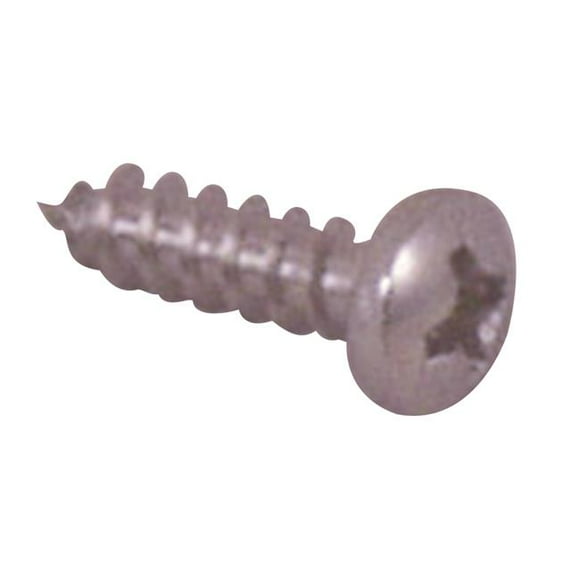 Handi Man Marine 603A 8 x 0.5 in. Philips Pan Head Self-Tapping Screw&#44; Stainless Steel - Pack of 4
