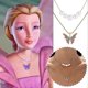 thumbnail image 3 of Collar de mariposa Yashi con cadena ajustable modelo B 20188 B, 3 of 5