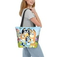 thumbnail image 2 of Kowoue Bluey Pattern Tote Bag Aesthetic Shoulder Bag, Grocery Tote with Shoulder Straps, Large Collapsible Tote with Protective Foam Lining, 2 of 6