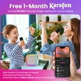 thumbnail image 3 of BONAOK Mini Karaoke Machine for Kids, Portable Karaoke Speaker with 2 Wilreless Microphones and Bluetooth for Home Party, Birthday Gifts for Girls(Pink), 3 of 13