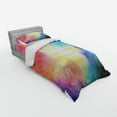 thumbnail image 3 of Ambesonne Colorful Bedding Set 4 Pcs, Watercolor Star Galaxy, Queen, Multicolor, 3 of 3
