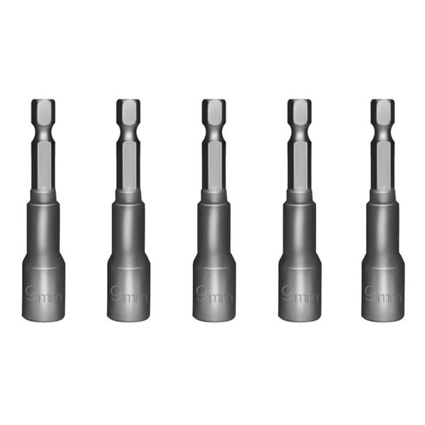 Juegos De Llaves De Tuercas De Destornillador De 5 Piezas - Tornillo De Llave De De Llave De Tuerca Hexagonal De 1/4 '' Tornillo Para Cambio 9mm