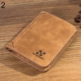 thumbnail image 1 of Flmtop Portefeuille pour Hommes Rétro en Similicuir Givré à Trois Volets Porte-Cartes Pochette Pochette, 1 of 10