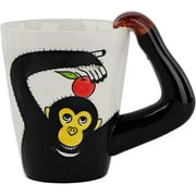 Servette Home Ceramic 3D Animal Coffee Mug - Monkey (Black)
