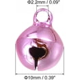 thumbnail image 2 of Jingle Bells, 3/8" 80pcs Small Bells for Craft DIY Christmas Decoration, Pink, 2 of 5