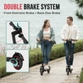 thumbnail image 5 of EVERCROSS EV85F Electric Scooter for Adults, 350W Motor, 18.6 MPH & 19 Miles Range, 8.5'' Solid Tires, Dual Suspension, Lightweight Folding Design, APP Control, Black, 5 of 8