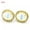 Opal, variant on 1 Pair Chakra Crystal Gemstone Earrings Ear Studs Oval Beads Quartz Jewelry Gift-Topaz-1Pair (Random Pick)