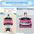 thumbnail image 5 of Jojoka Licensed Land Rover Kids Ride on Car, 12V Battery Powered Electric Toys for Kids with Parent Remote Control, Bluetooth, MP3, Forward & Backward, LED Light, for 3-8 Year Old Boy & Girls, Pink, 5 of 9