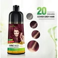 thumbnail image 5 of (3 pack) Herbishh Wine Red Color Shampoo for Gray Hair, Permanent, Men & Women (500 ml), 5 of 10