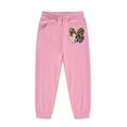 thumbnail image 5 of oqasdz Valentine's Day Girls Sweatsuit Long Sleeve Hoodie Sweatshirts And Jogger Pants With Leopard Print Heart Cozy 2 Piece Outfit For Toddler And Kids, 5 of 6