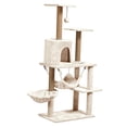 thumbnail image 1 of MERIGLARE Cat Tree Cat Furniture Exercise Multi Layer Activity Center Furniture Condo beige, 1 of 9
