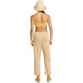 thumbnail image 2 of Volcom Womens Stone Street Tapered Lounge Jogger Casual Pants, beigekhaki, Juniors, XL, 2 of 2