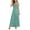 Green, variant on Women's French Style Square Neck Maxi Dress Adjustable Spaghetti Strap Tank Pleated Dress For Wedding Guest Vacation 1 Pc Sizes S M L XL XXL Pink Blue Black Green