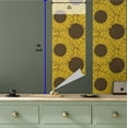 thumbnail image 5 of Ambesonne Floral Peel & Stick Wallpaper for Home, Sunflowers Overlapping Art, 13"x36", Mustard and Dark Cocoa, 5 of 5