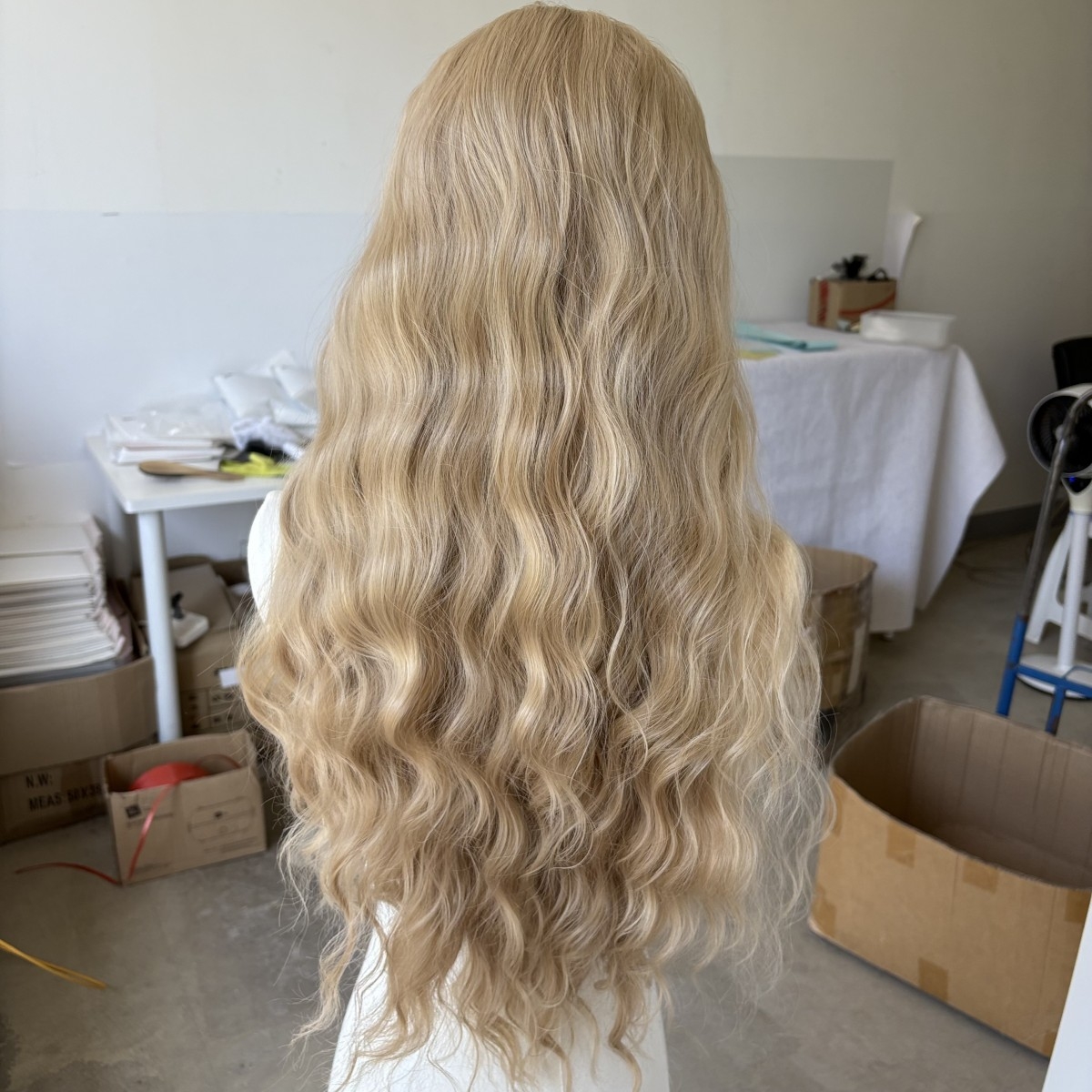 MISSWEN Mixed Blonde Long Lace Front Wigs Daily Wear 26 inch HD Lace Women Synthetic Hair Natural