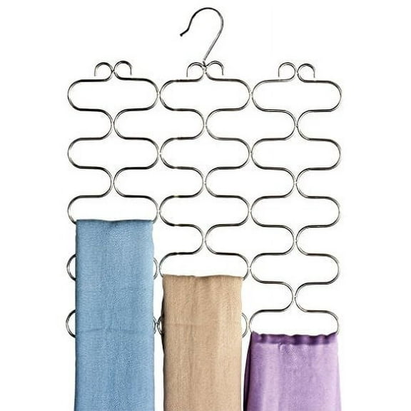 Deco Brothers Durable Metal Tie Holder Clothes Hangers, Black