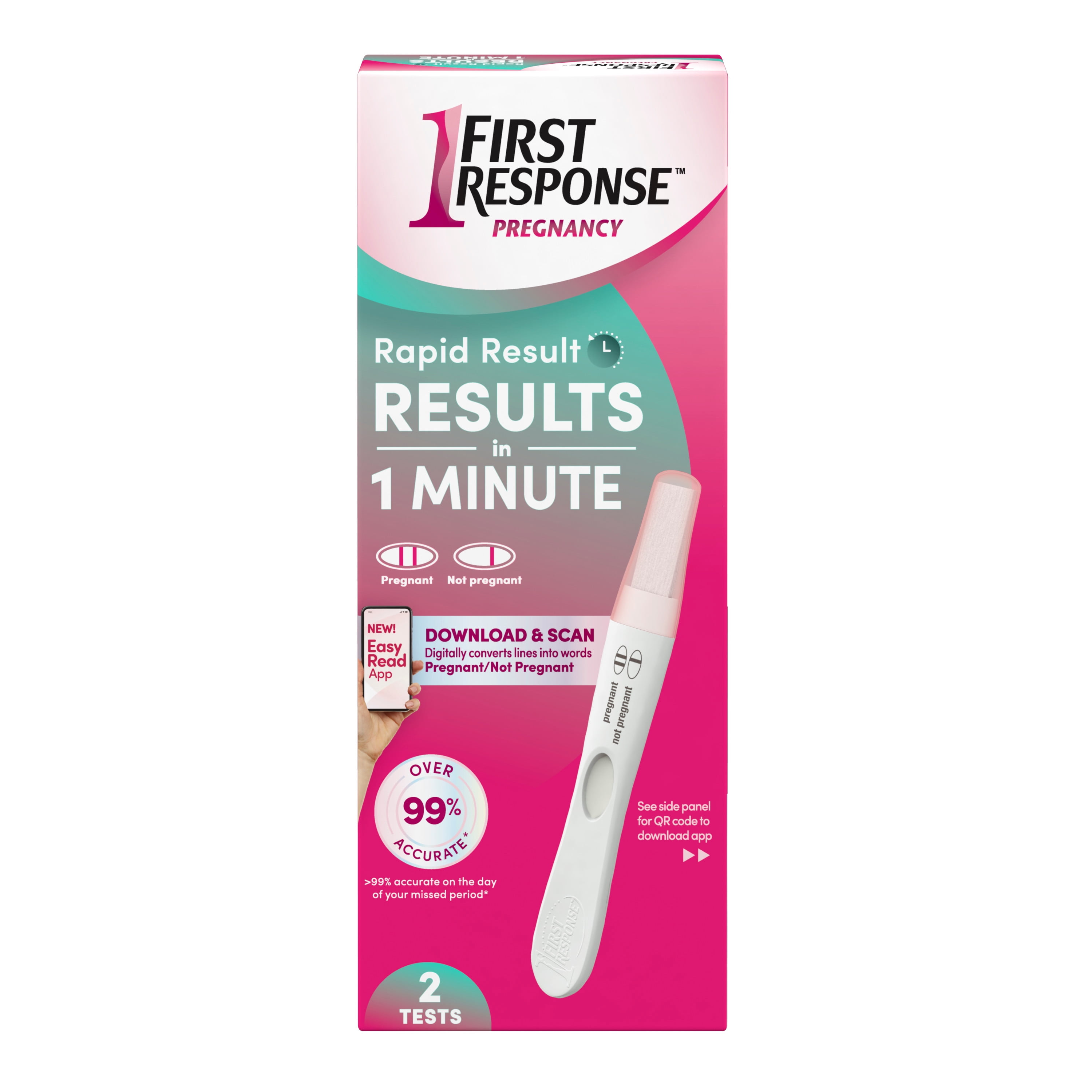 First Response Rapid Result Pregnancy Test, 2 Pack