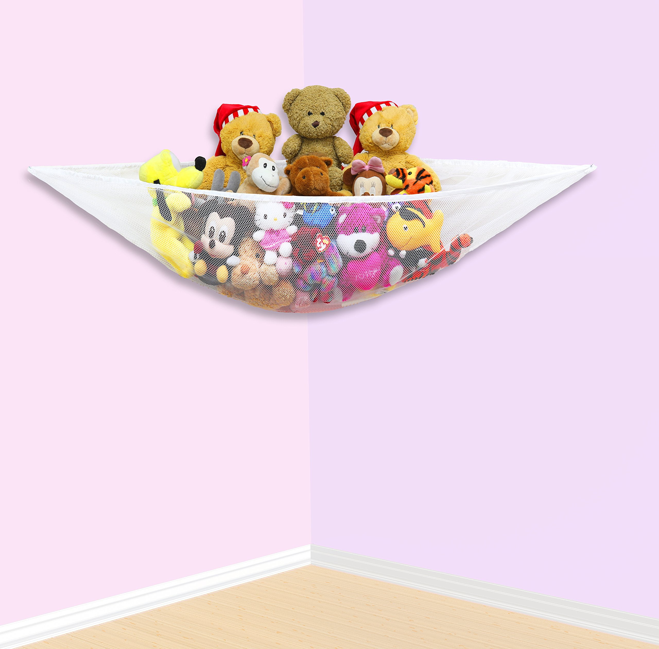 2 PK Simplehouseware Stuffed Animal Jumbo Toy Storage Hammock