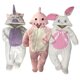 thumbnail image 1 of Kit 3 Mamelucos con Gorro Bordado Kiss Unicornio Lila, Tiburon Girl, Coneja Baby Kisses  KitB340, 1 of 5