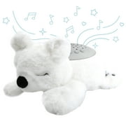 PureBaby Sound Sleepers Portable Sound Machine & Star Projector - Plush Sleep Aid for Baby and Toddlers with Soothing Night Light Display, 10 Lullabies, White Noise, and Heartbeat Sounds (Polar Bear)