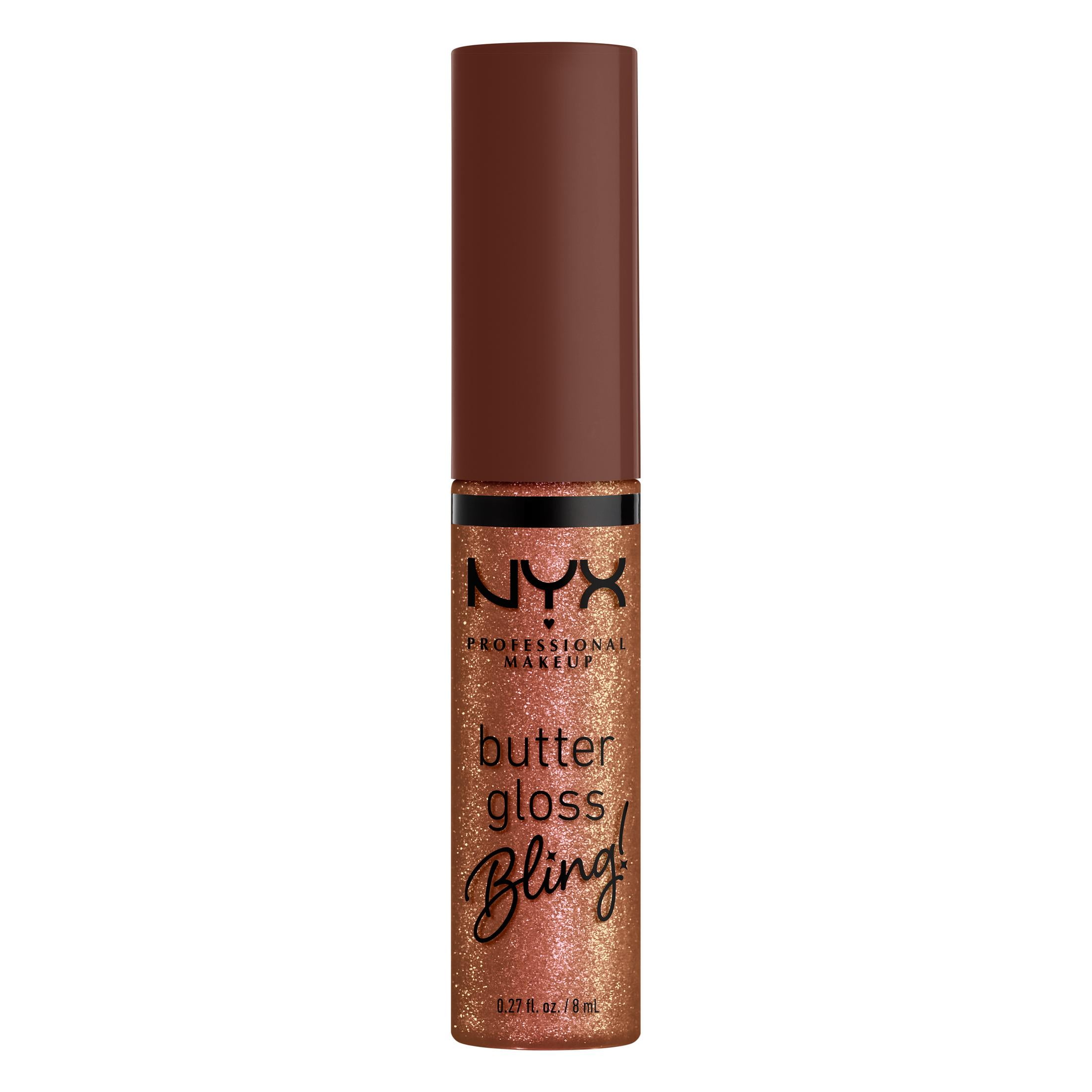 NYX Professional Makeup Butter Gloss Bling Non-sticky Lip Gloss, Hustla, 0.27 fl oz