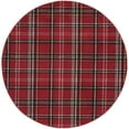 thumbnail image 4 of Nourison Grafix Plaid Red 5'3" x ROUND Area Rug, (5 Round), 4 of 8