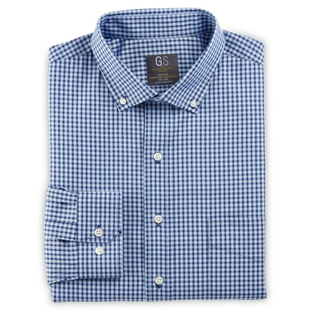 Men's Big & Tall Gold Series Tonal Small Check Dress Shirt