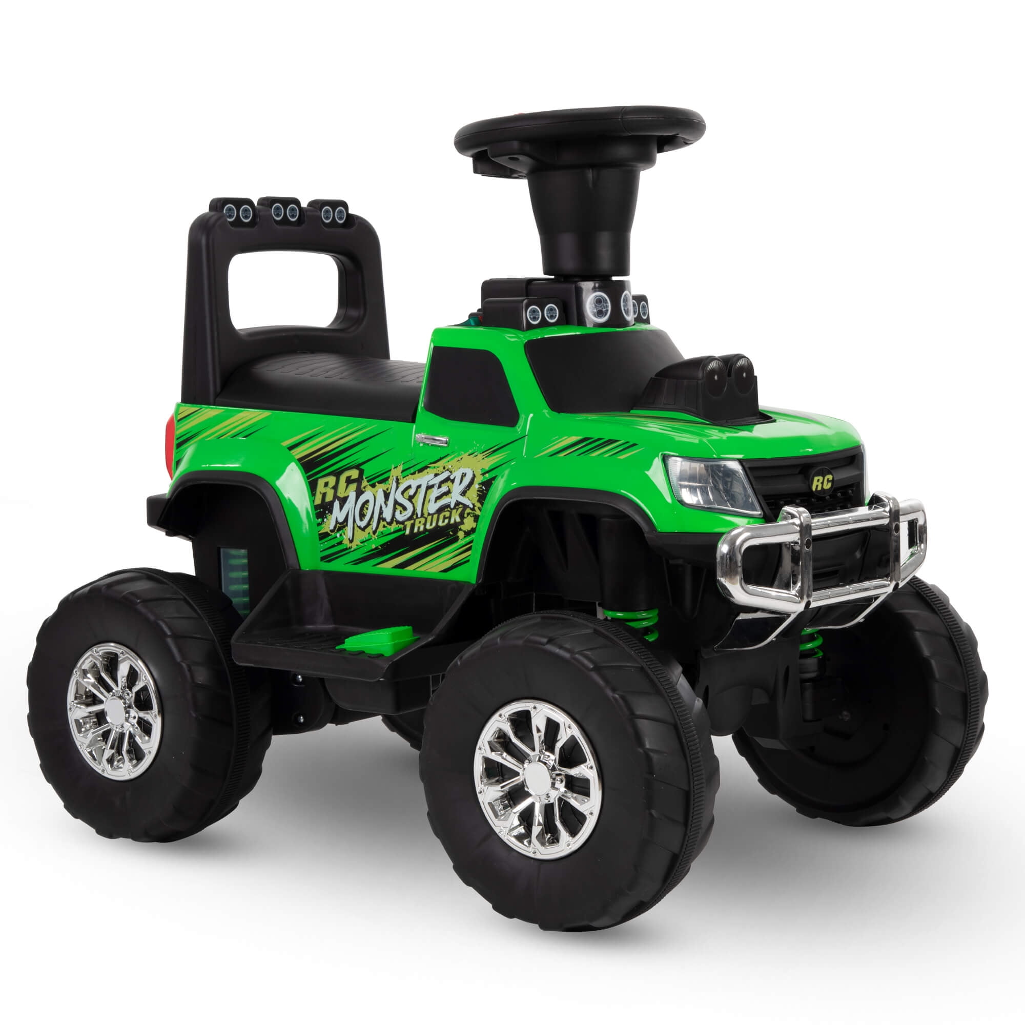 Huffy Brandclub Huffy 12V Battery Powered Remote Control Monster Truck Green Ride On Toy