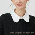 thumbnail image 5 of LoudSung Fake Collar Detachable Half Shirt Blouse False Collar Folding Design for Women Girls, 5 of 7