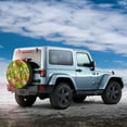 thumbnail image 2 of Haiem Spare Tire Cover , Wheel Cover with Tropical Summer Fruit printed, Camper Spare Tire Cover Fit for Jeep Wrangler Rv SUV Truck Travel Trailer-16 inch, 2 of 9