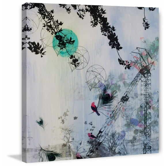 "Blue Moon" Painting Print on Wrapped Canvas