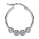 thumbnail image 1 of Arete De Plata Ley 925 Para Mujer Con Bola Diamantada, 1 of 14