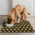 thumbnail image 2 of Sunflower Print Pet Feeding Mat, Durable Waterproof Absorbent Non-Slip Dog Food Mat Quick Dry, 2 of 2