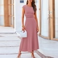 thumbnail image 4 of FJUCHAI Women's 2 Piece Summer Outfits Dressy Casual Knit Short Sleeve Top+ High Waist Skirt Set S-XL, 4 of 10