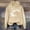Khaki, variant on LIZUOJUN Football Sweatshirt for Women Game Day Oversized Hooded Pullover Game Day Graphic Print Casual Fall Winter Outfits L