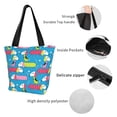 thumbnail image 5 of Ratiio Color Dachshund Dog Print Shoulder Bag for Women, Polyester Crossbody Purse Lightweight Handbag for Daily Travel and Casual Use, 5 of 6