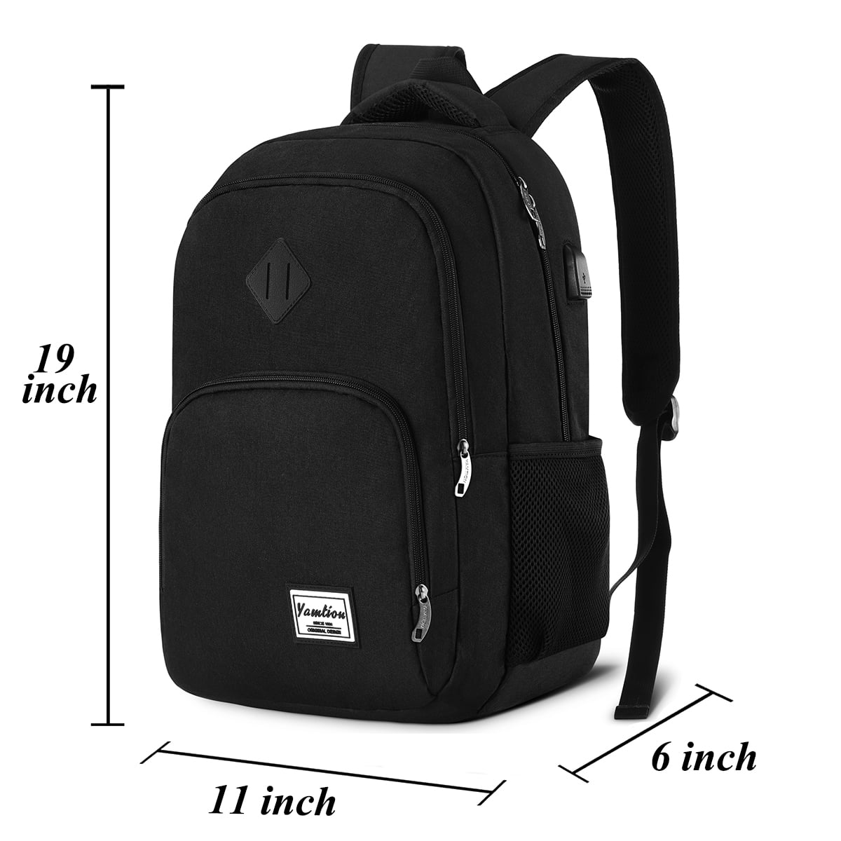 Backpack for Men and Women,School Backpack for Teens,15.6 inch Laptop Bookbag with USB Charging port for Business Work College Travel