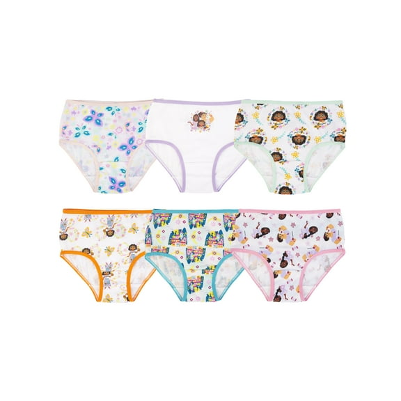 Encanto Toddler Girls Underwear, 6 Pack Sizes 2T-4T