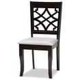 thumbnail image 3 of Baxton Studio Mael Modern and Contemporary Grey Fabric Upholstered and Dark Brown Finished Wood 7-Piece Dining Set, 3 of 7