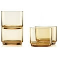 thumbnail image 2 of Lenox Tuscany Classics 9 oz Stackable Amber Short Glasses (Set of 4), 2 of 6