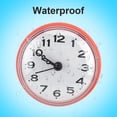 thumbnail image 1 of Tebru Waterproof Clock,Wall Clock,Waterproof Suction Wall Window Mirror Bath Shower Clock Bathroom Accessories, 1 of 8