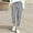 Grey, variant on Women's Linen Trousers Summer Bottoms With Pockets Trousers Drawstring Long Pant Pants Suit Women Casual Flare Legging Linen Pants Women Womens Business Casual Pants Petite Petite Pant Suits for Women