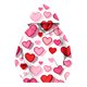 thumbnail image 5 of Tops de Hombro Frío para Niñas Manga Larga Sudadera con Capucha Estampado de Corazón Sudadera Casual de San Valentín, 5 of 6