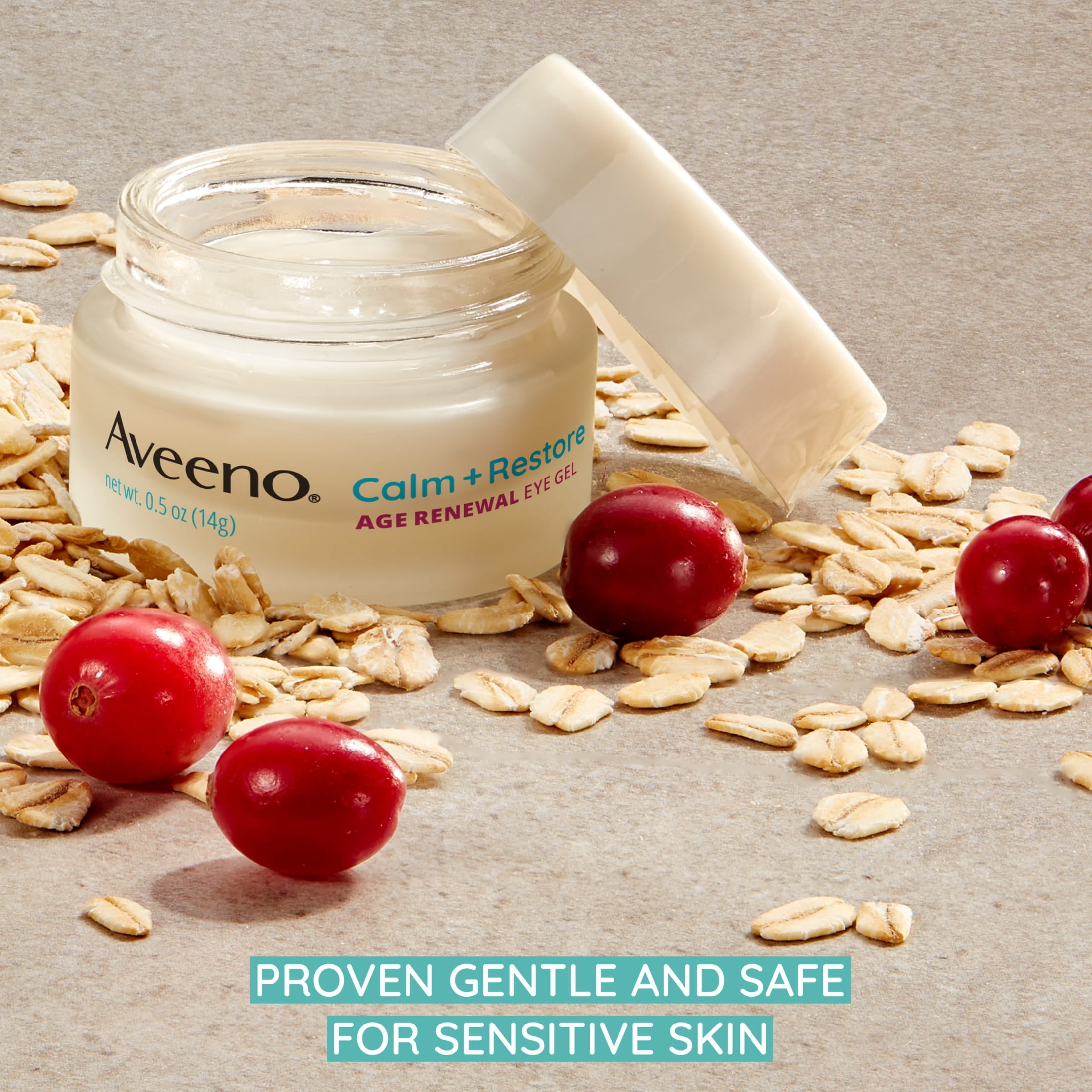 Aveeno Calm + Restore Age Renewal Anti-Wrinkle Under Eye Gel, 0.5 oz