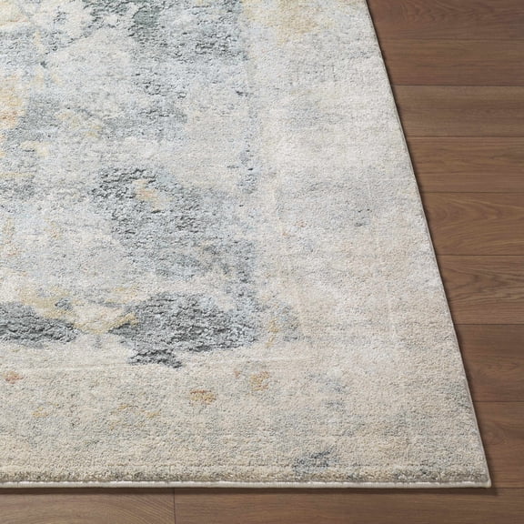 Hauteloom Alanna Living Room, Bedroom Area Rug - Contemporary - High Pile - Light Gray, Beige, Gray - 10' x 14'