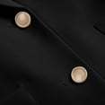 thumbnail image 6 of VSSSJ Womens Business Casual Blazer Classic Notch Lapel Button Long Sleeve Office Work Solid Color Suit Jacket Black XXXL, 6 of 7