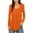 Orange, variant on MIXUE Boho Tops For Women Autumn Winter Solid Color V Neck Long Sleeve Slim Fit Pullover Shirts For Women Tee Shirts Holiday Wear,Orange,S